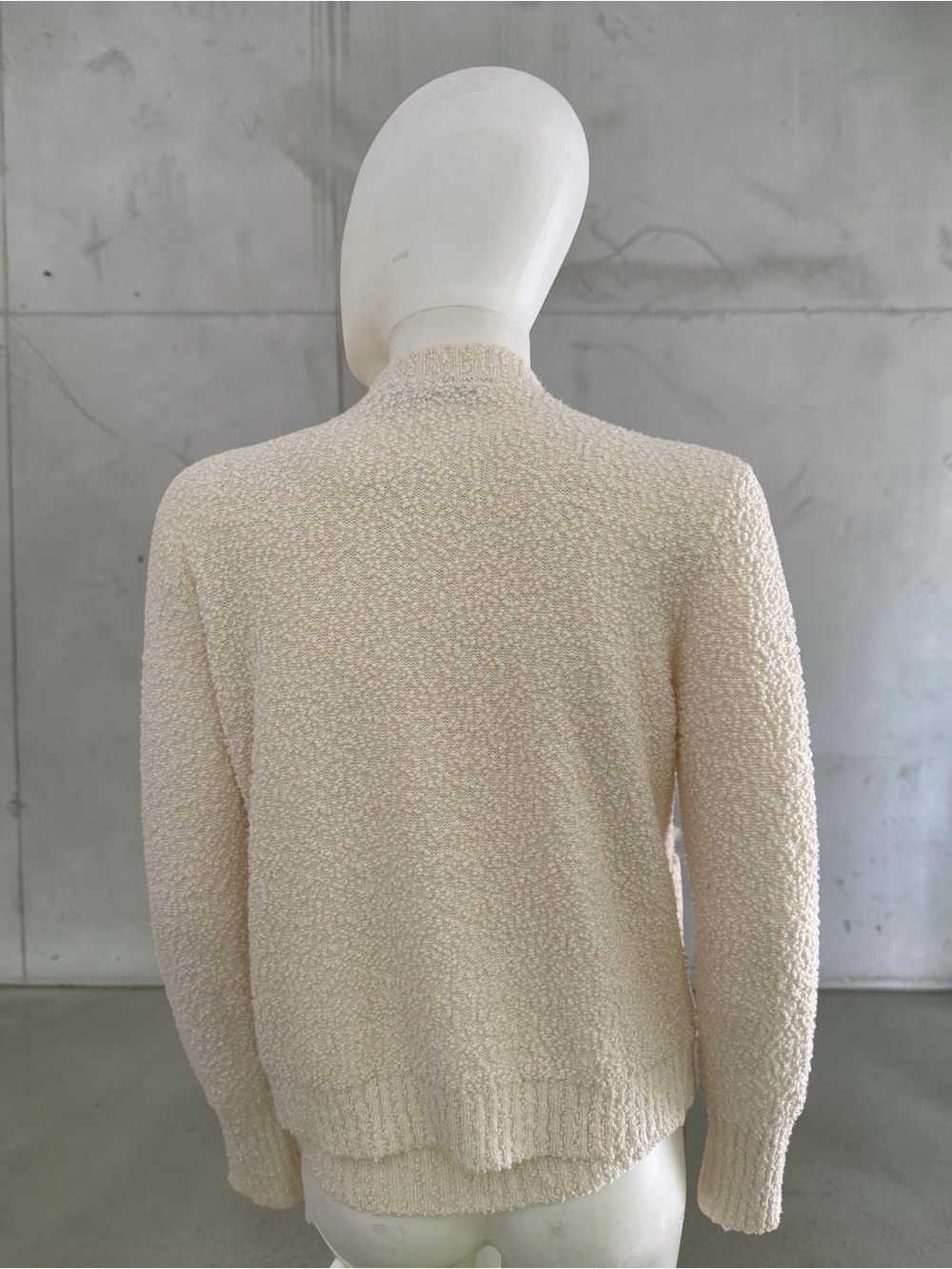 Christian Dior Cotton and Wool Blend Knit Twin Set Ecru - Picture 10 of 12